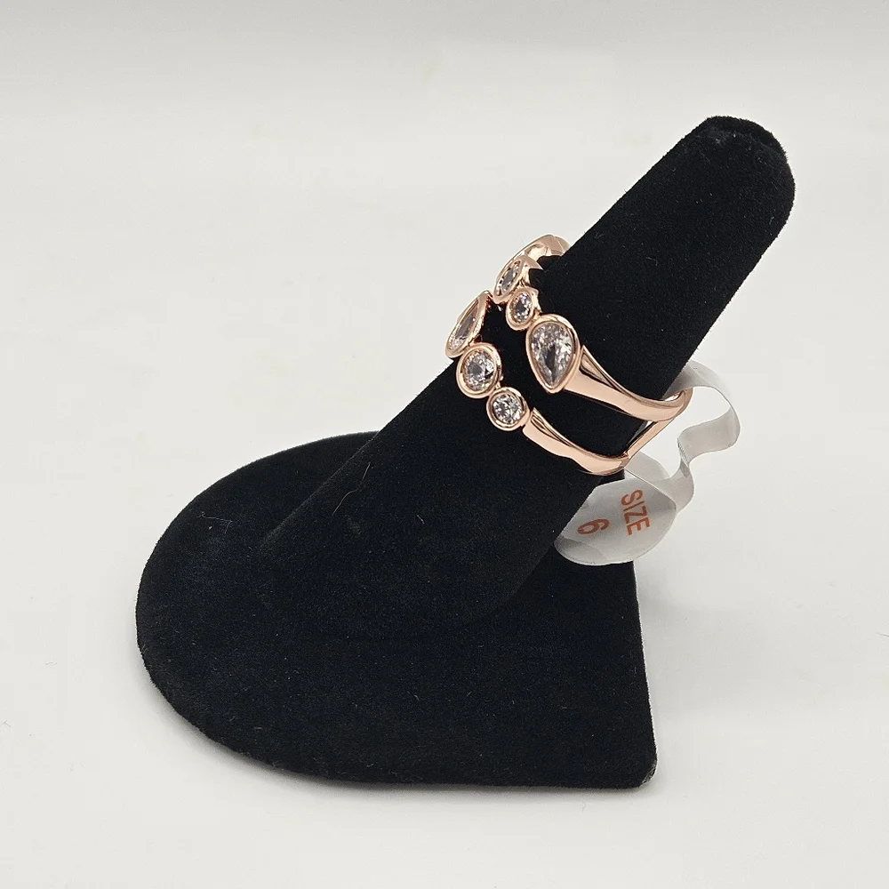 BP OG Ring RG68740 "A Most Clever Path" Diamond CZ On Rose Gold - Size 6 - Picture 4 of 6